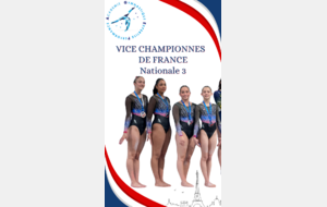 Vice Championnes de France Nationale 3 10 ans et +