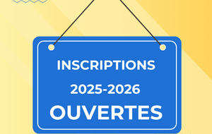 Inscriptions 2025-2026