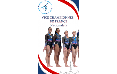 Vice Championnes de France Nationale 3 10 ans et +