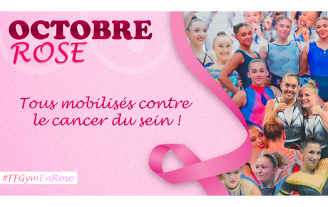 Entrainement en rose pour soutenir l'action &quot;Octobre Rose&quot;
